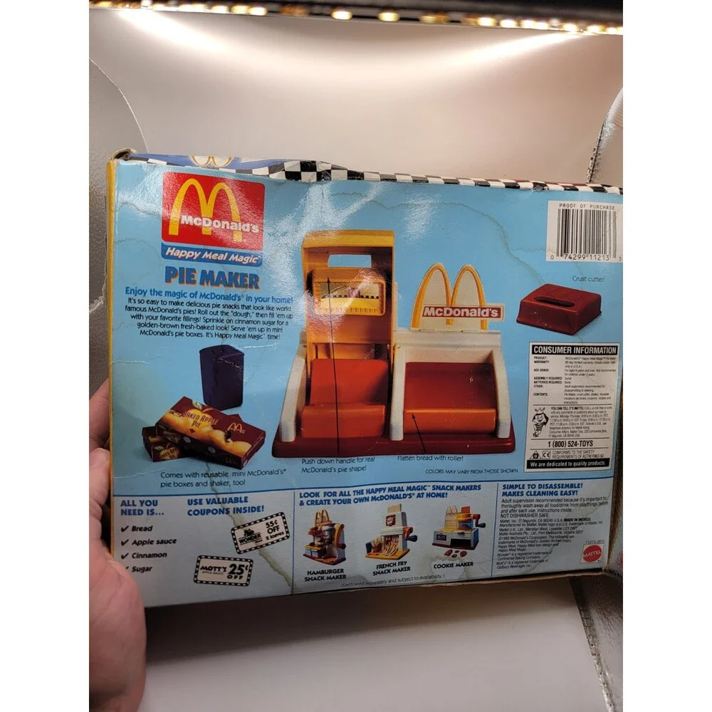 McDonald's Happy Meal Magic Pie Maker by Mattel With Box Vintage 90s 1990s Vtg